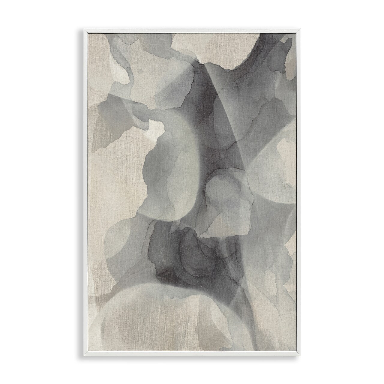 Stupell Industries Mottled Monochrome Abstract Framed Giclee, design by Kippi Leonard